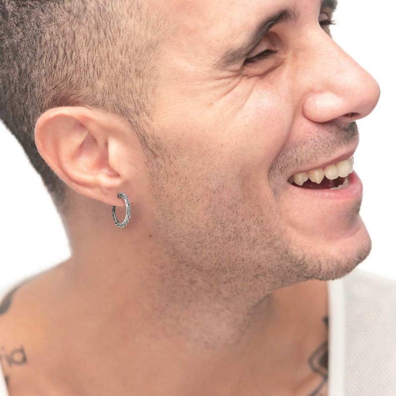 OR MONO CERCHIO CON CATENA A CORDA