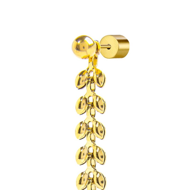 OR MONO CON SFERA E CAT A FOGLIA CHEVRON PEND