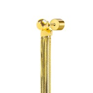 Orecchino pendente con catene snake quadrate