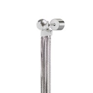 Orecchino pendente con catene snake quadrate