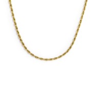 COLLANA CATENA A CORDA SPESSORE 2 MM