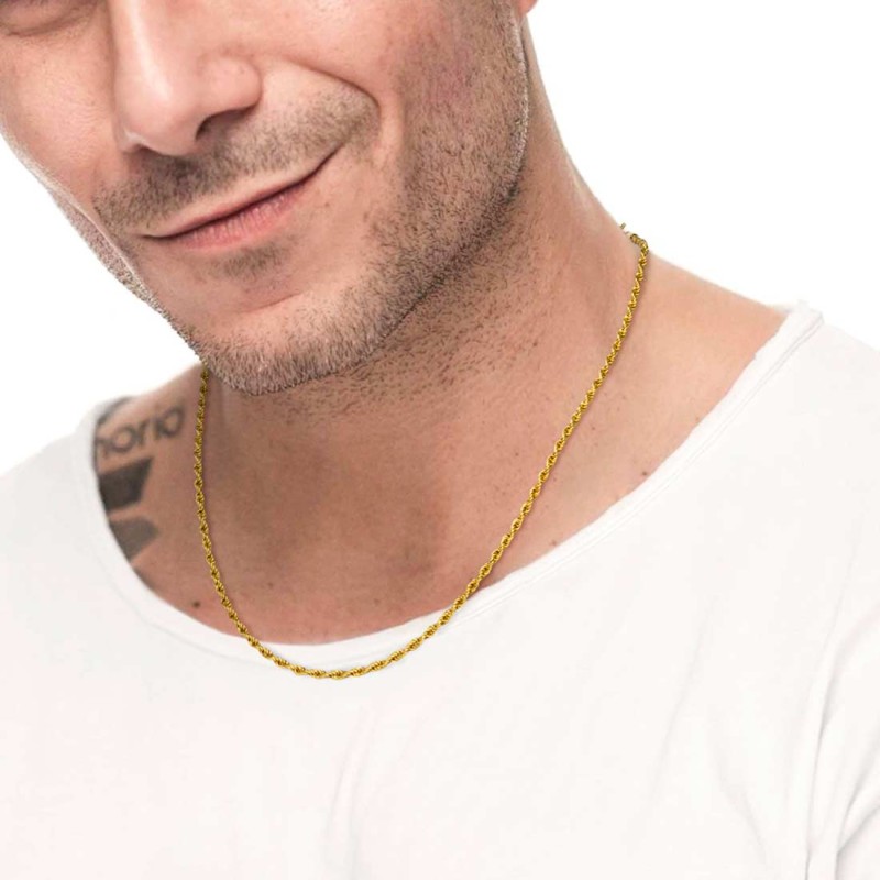 Collana catena a corda 2,5mm