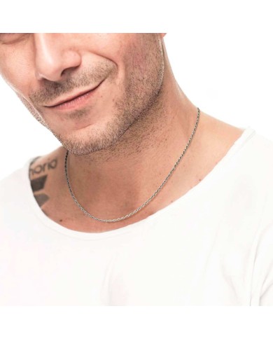 Collana catena a corda 2mm