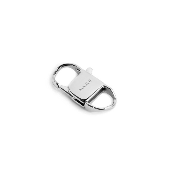 S.STEEL LOCK 32MM S.steel lock, size 32*14,30 mm, with on the top logo MarlÃ¹ by etching.Materials: s.steelCollection: ACS05