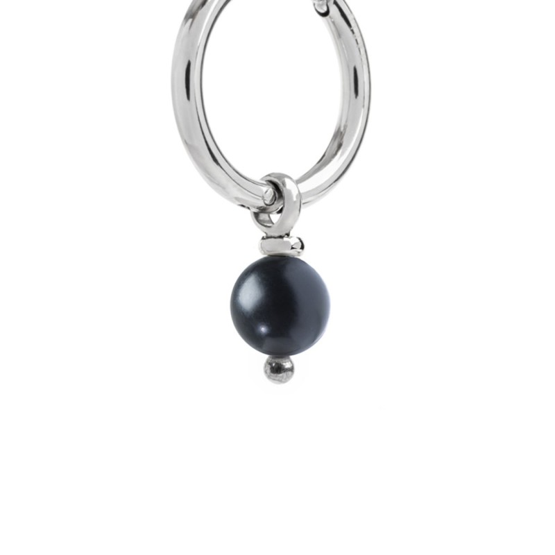 Orecchino a cerchio con sfera pendente