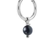 Orecchino a cerchio con sfera pendente