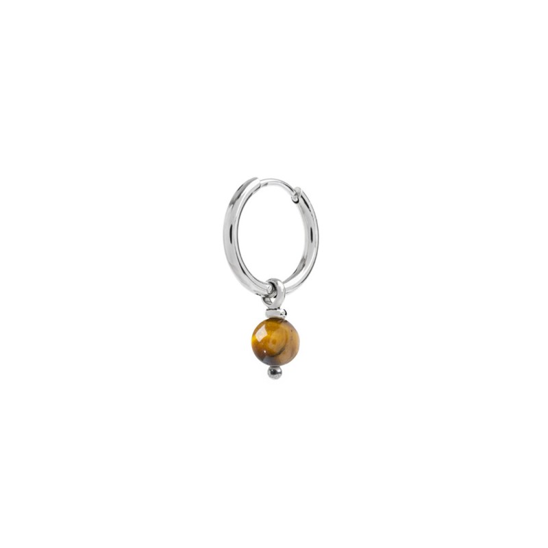 Orecchino a cerchio con sfera pendente