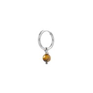 Orecchino a cerchio con sfera pendente