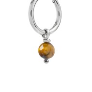 Orecchino a cerchio con sfera pendente