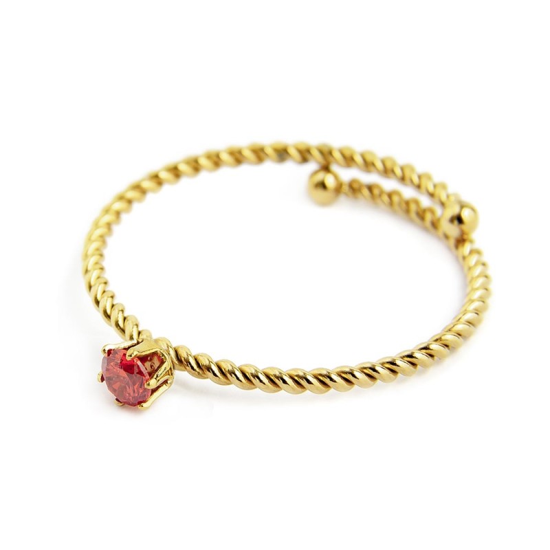 Anello con zircone 3mm