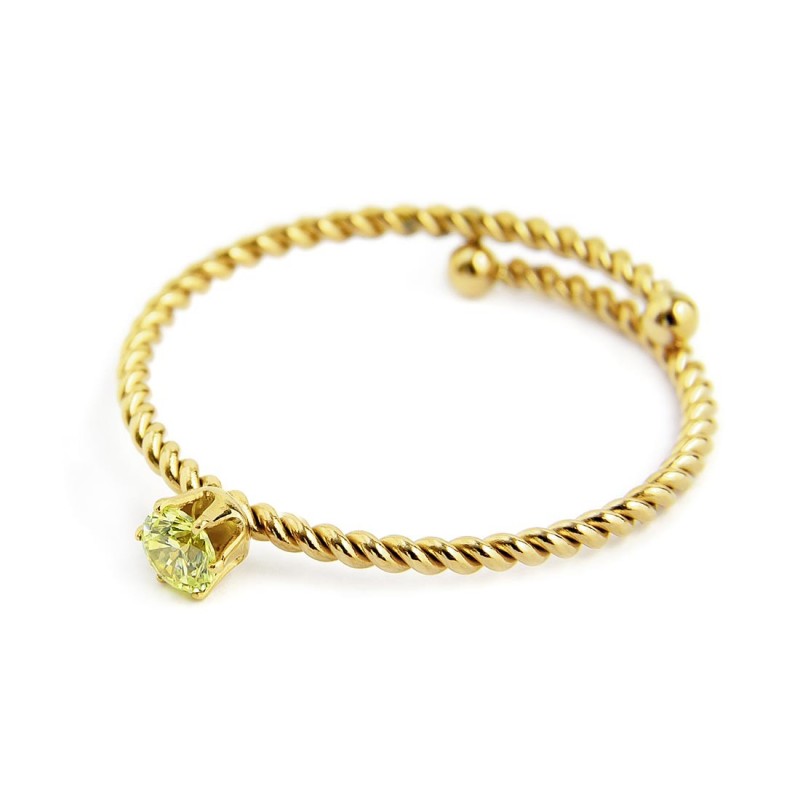 Anello con zircone 3mm