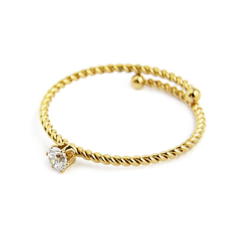 Anello con zircone 3mm