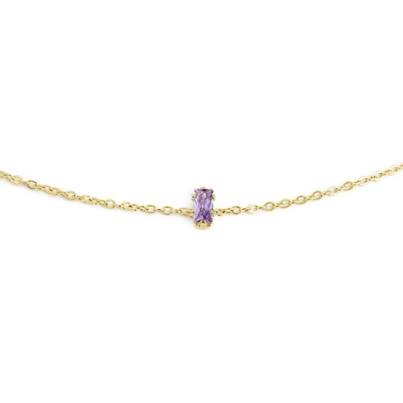 Bracciale con zircone baguette