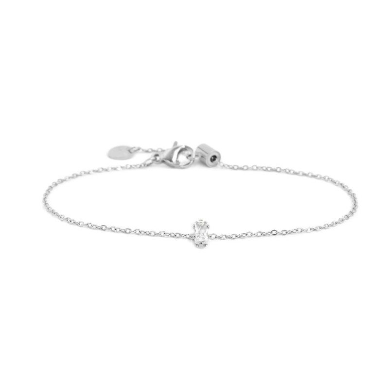 BRACCIALE 19CM CON CUBIC ZIRCONIA BAUGETTE