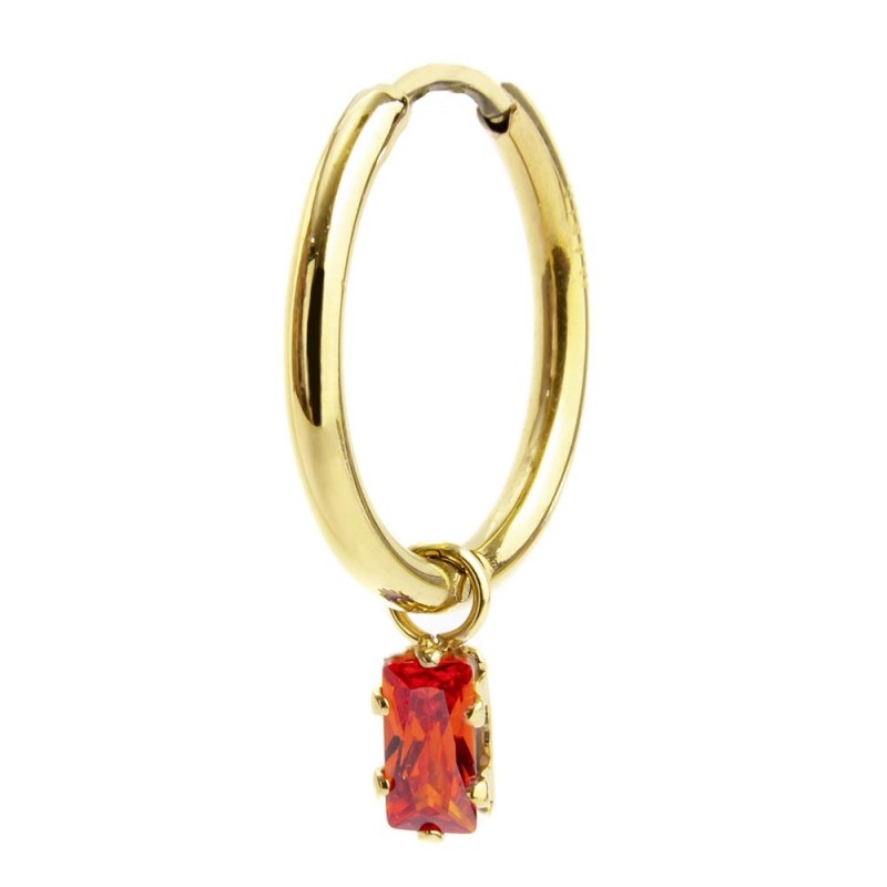 OR MONO 15,85MM CON PEND CUBIC ZIRCONIA BAUGETTE