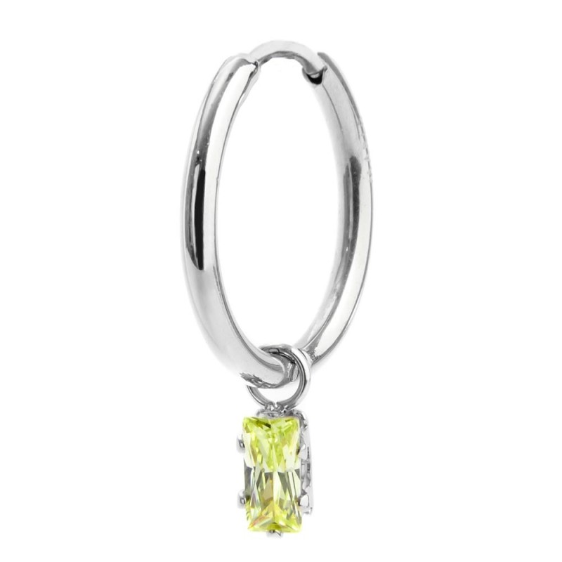 OR MONO 15,85MM CON PEND CUBIC ZIRCONIA BAUGETTE