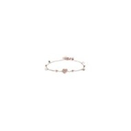 Bracciale cuore madreperla con sfere e zirconi