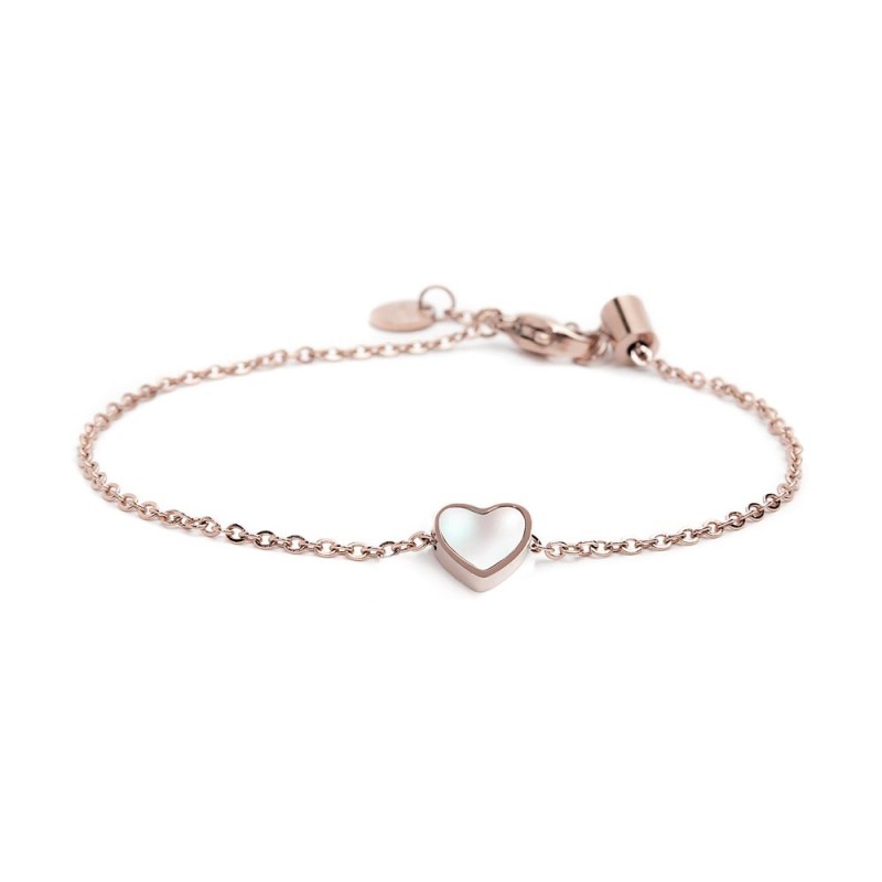 Bracciale cuore madreperla