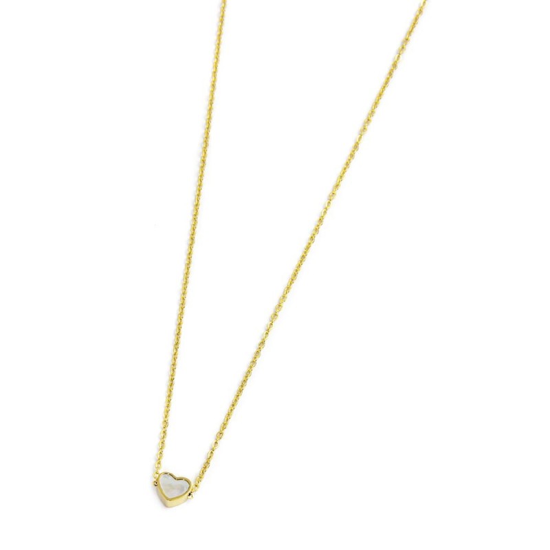Collana cuore madreperla