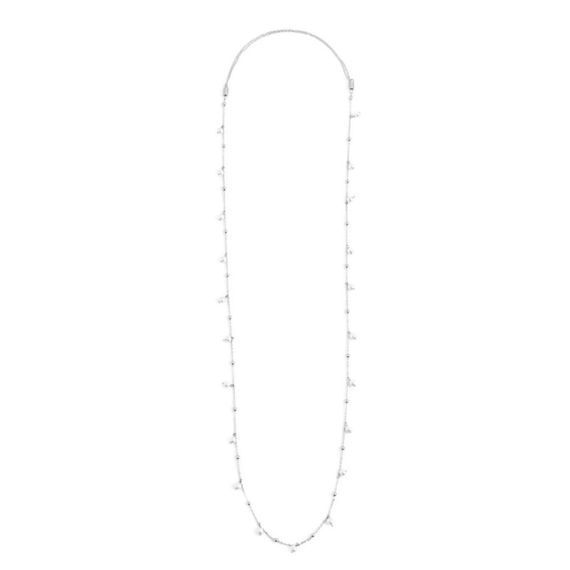 Collana catena con perle e sfere