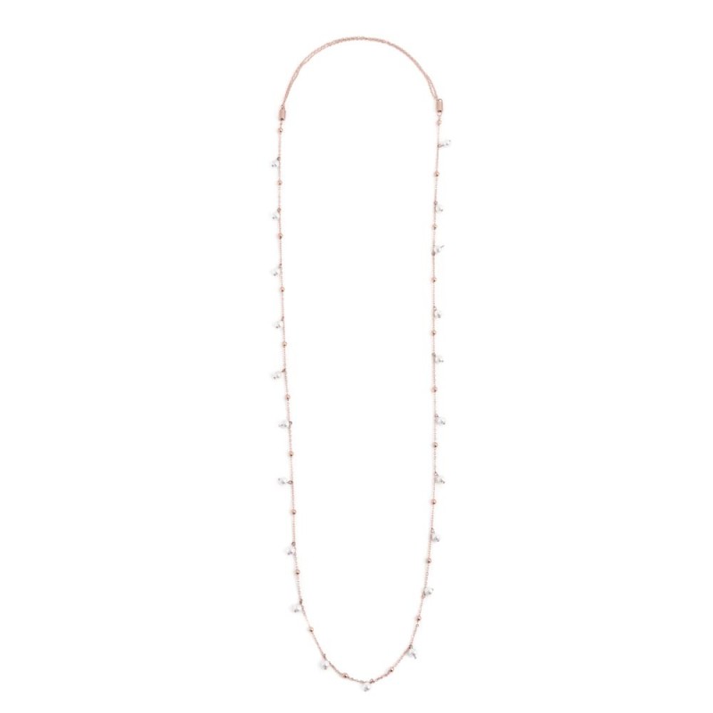 COLLANA CON PERLE PEND E SFERE