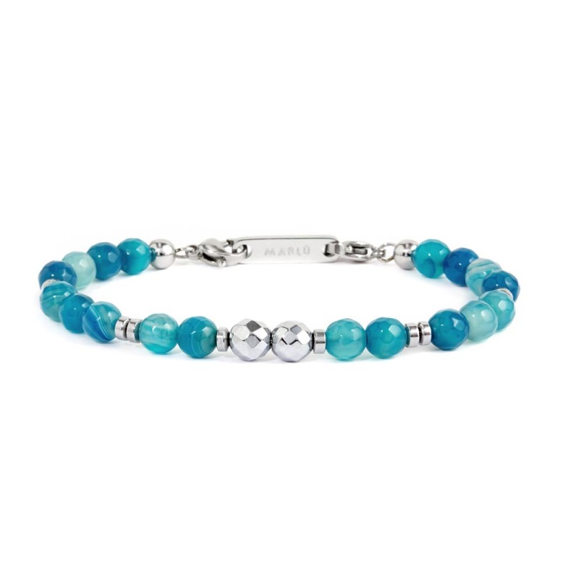 Bracciale agata sfaccettata 6mm