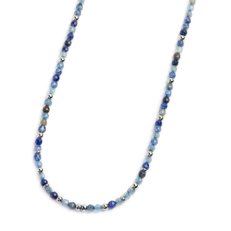 Collana agata sfaccettata