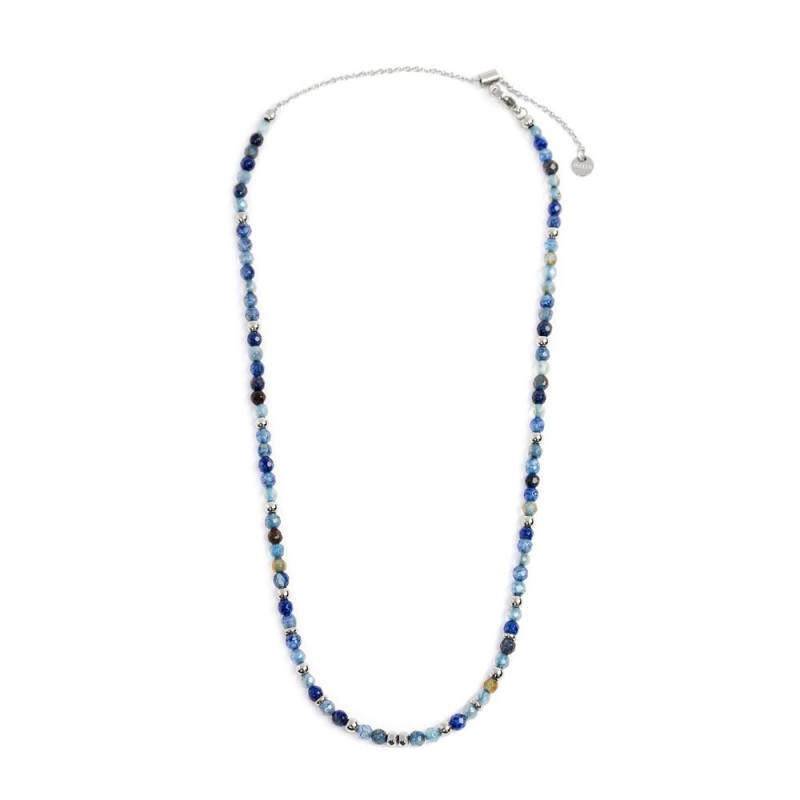 Collana agata sfaccettata