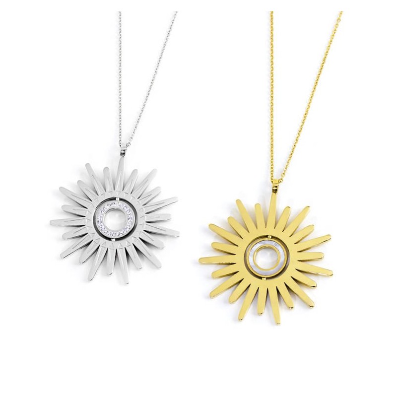 Collana sole pendente 50mm