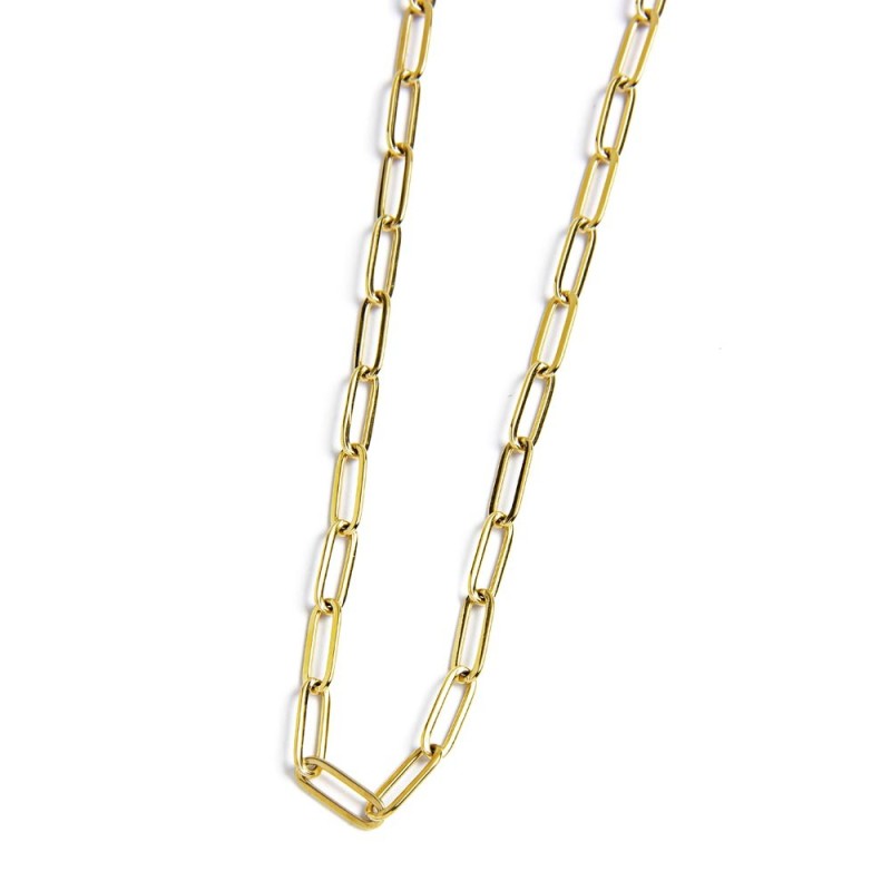 COLLANA CON CATENA A MAGLIA LARGA