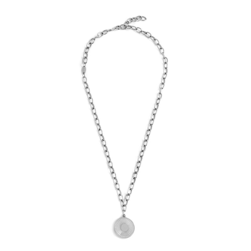 Collana sole pendente con perla