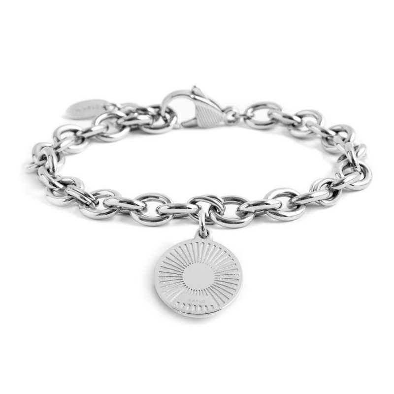 Bracciale sole pendente con perla