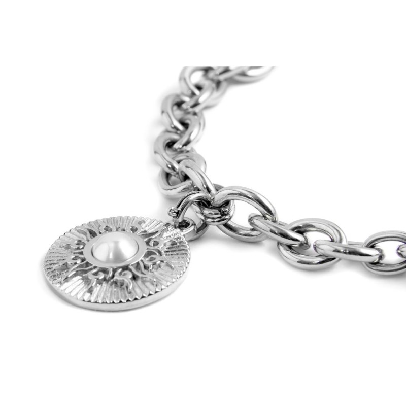 Bracciale sole pendente con perla