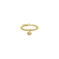 Bracciale sole pendente con perla