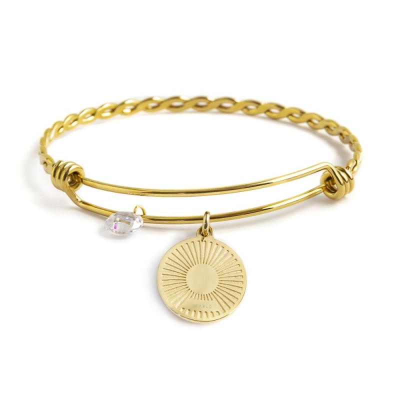 BR BANGLE PEND CRIST E SOLE CON PERL