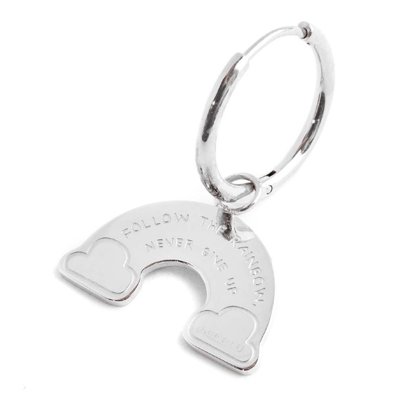 Orecchino a cerchio arcobaleno