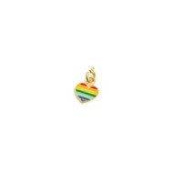 Charm cuore arcobaleno