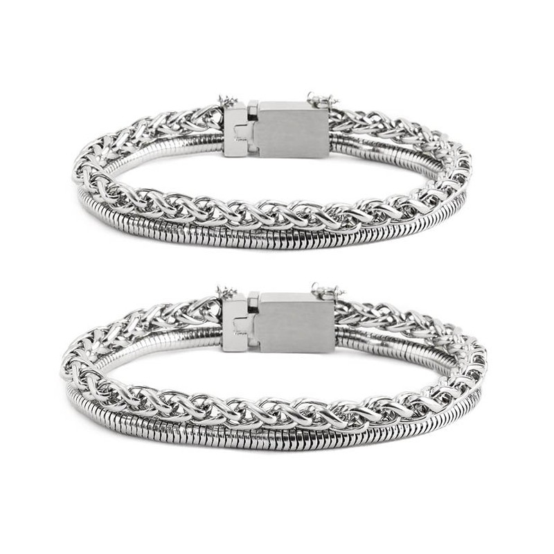 Bracciale catena sonaglio e snake