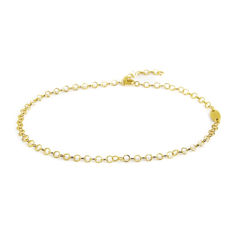 CAVIGLIERA CON CATENA SQUARE WIRE "O"