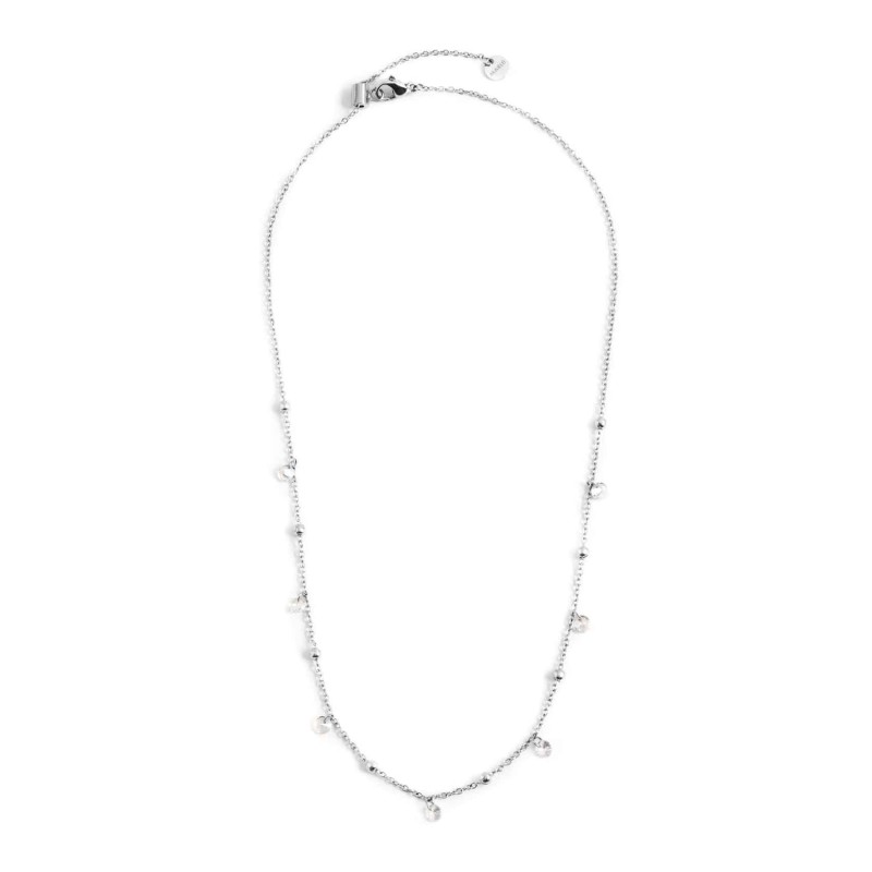 COLLANA 45CM CON CUBIC ZIRCONIA E SFERE