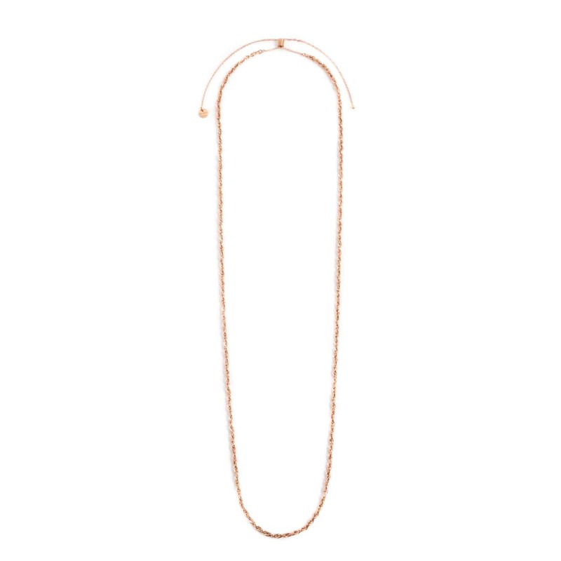 Collana catena "o" e catena square wire twist
