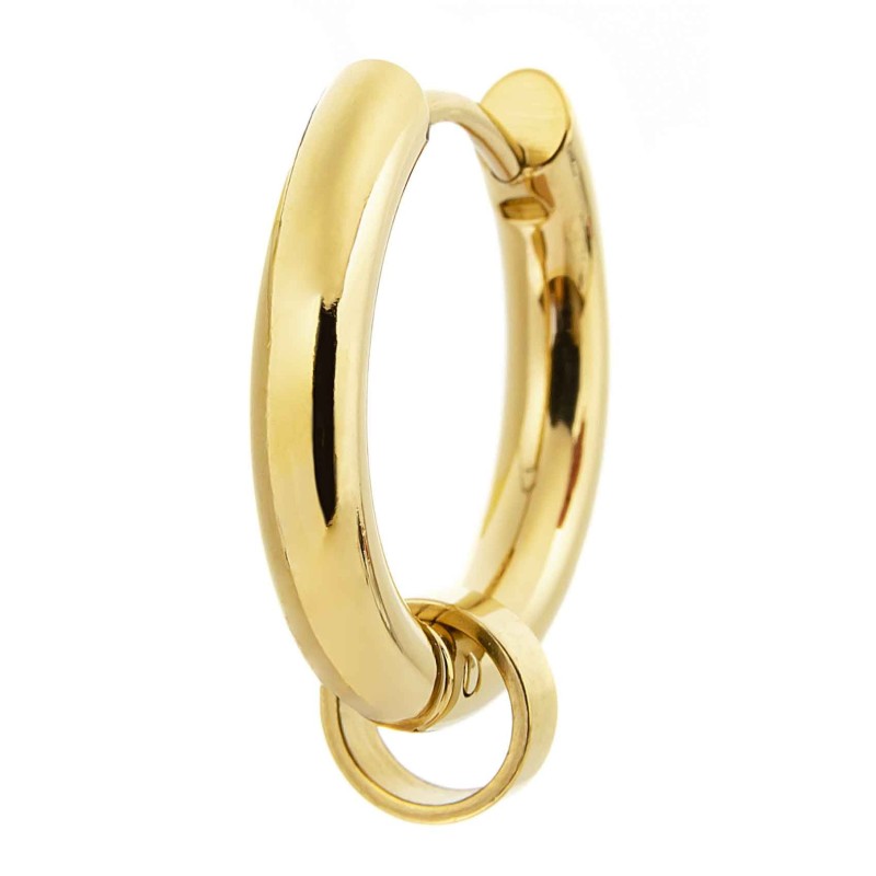 Orecchino a cerchio 19mm con anello per charm