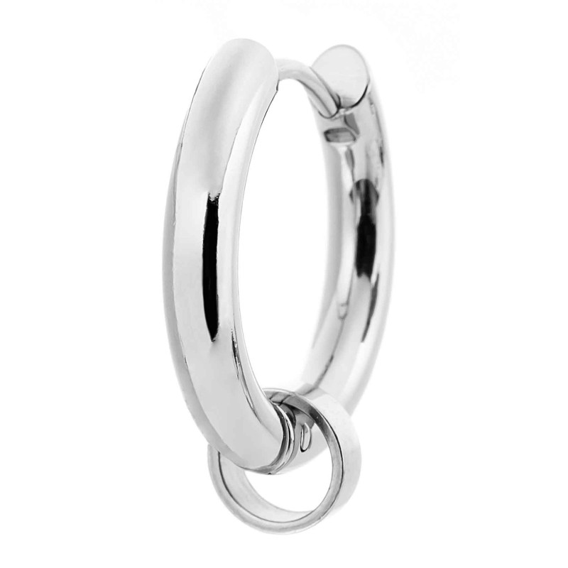 Orecchino a cerchio 19mm con anello per charm