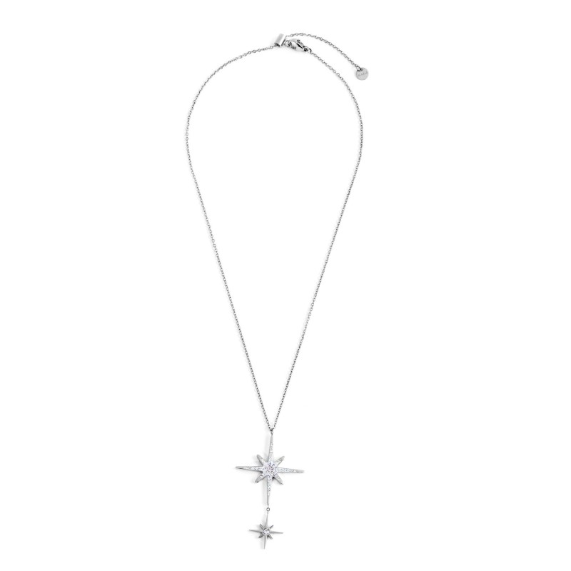 Collana rosa dei venti doppio pendente