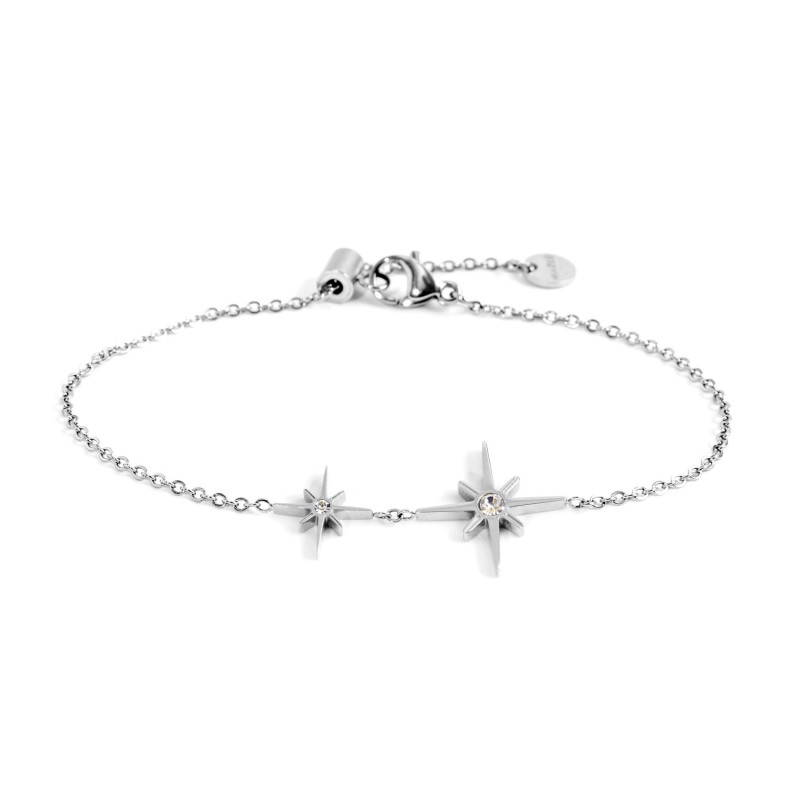 BRACC DOPPIO PENDENTE ROSA DEI VENTI