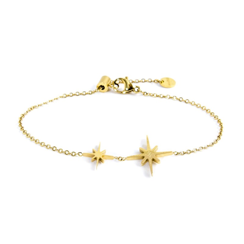 BRACC DOPPIO PENDENTE ROSA DEI VENTI