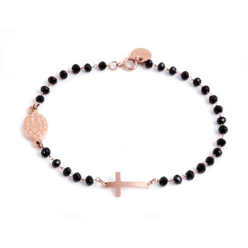 Bracciale rosario con croce