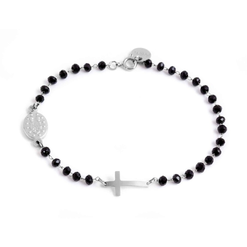 Bracciale rosario con croce