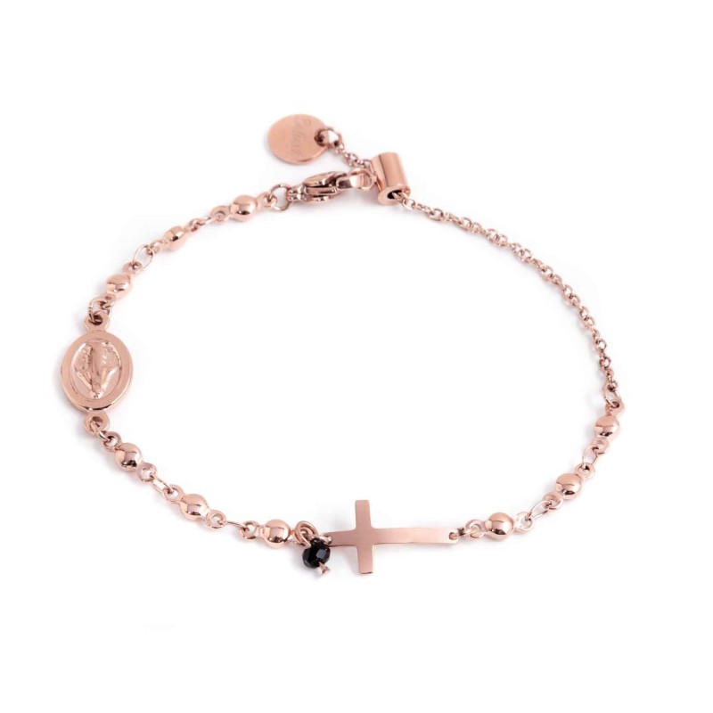 Bracciale rosario con croce