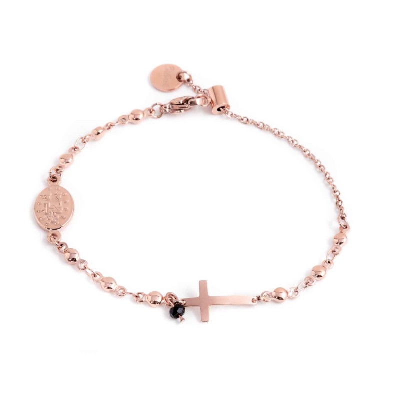Bracciale rosario con croce
